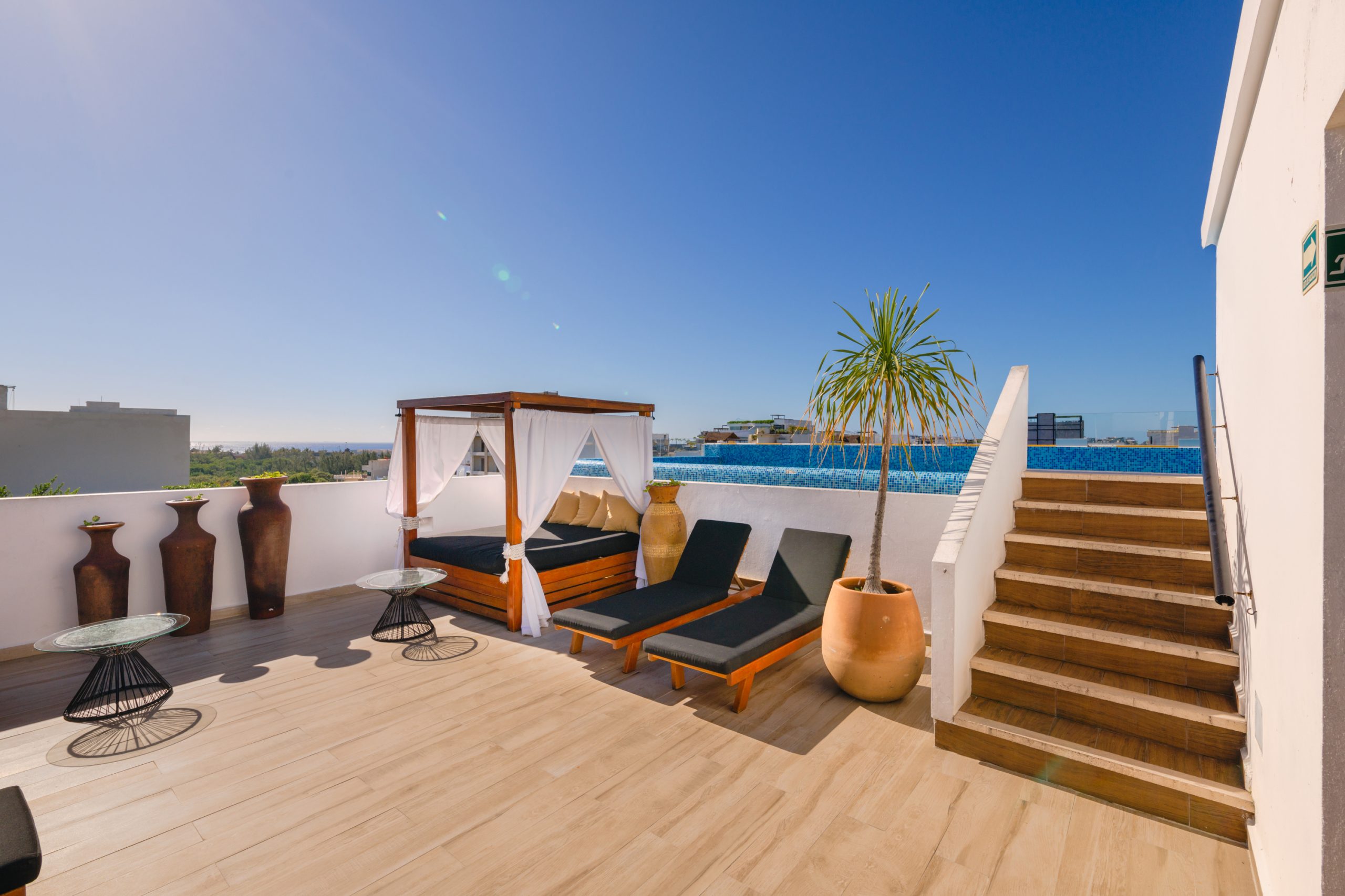 Terrasse Hotel Playa del Carmen